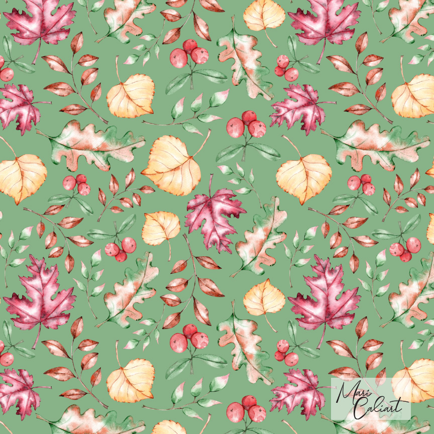 MC – Pumpkins and Leaves Collection – 1002bs © Mari Caliart