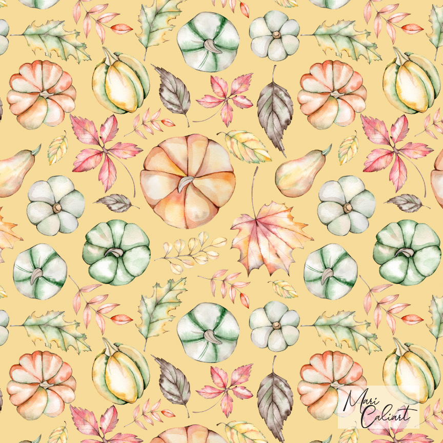 MC – Pumpkins and Leaves Collection – 1003cs © Mari Caliart