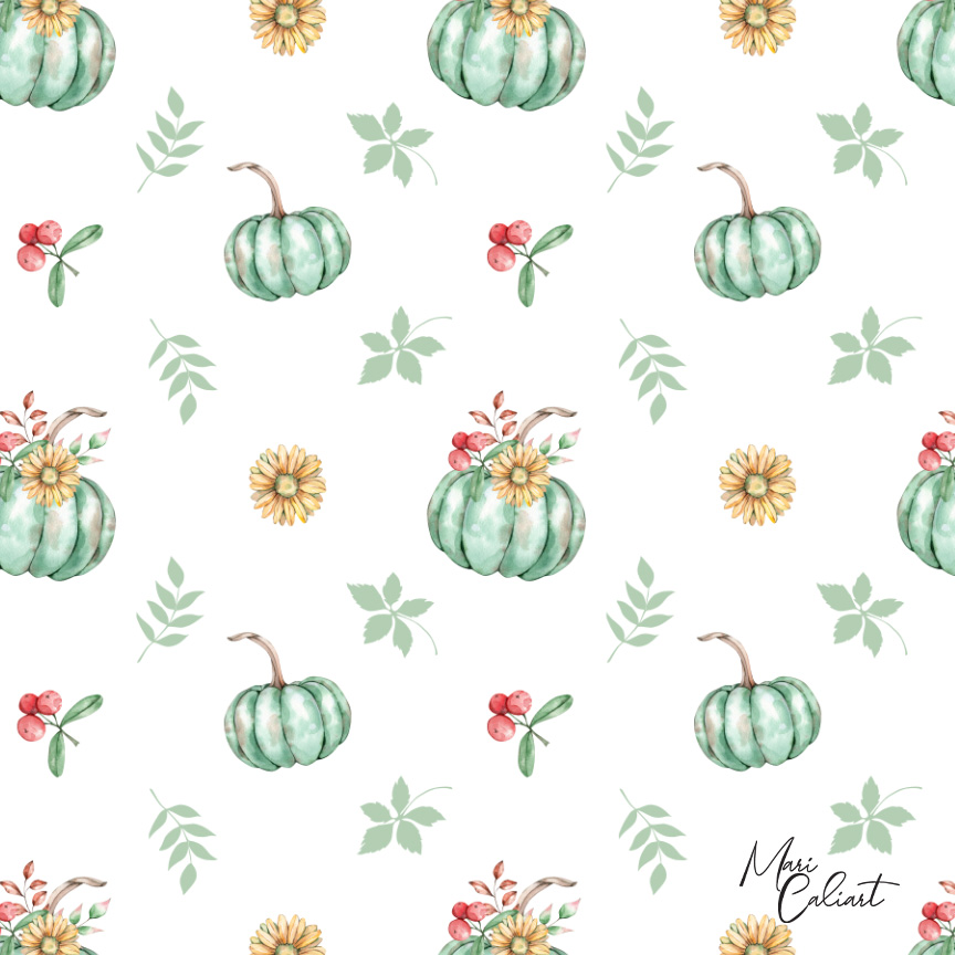MC – Pumpkins and Leaves Collection – 1004as © Mari Caliart