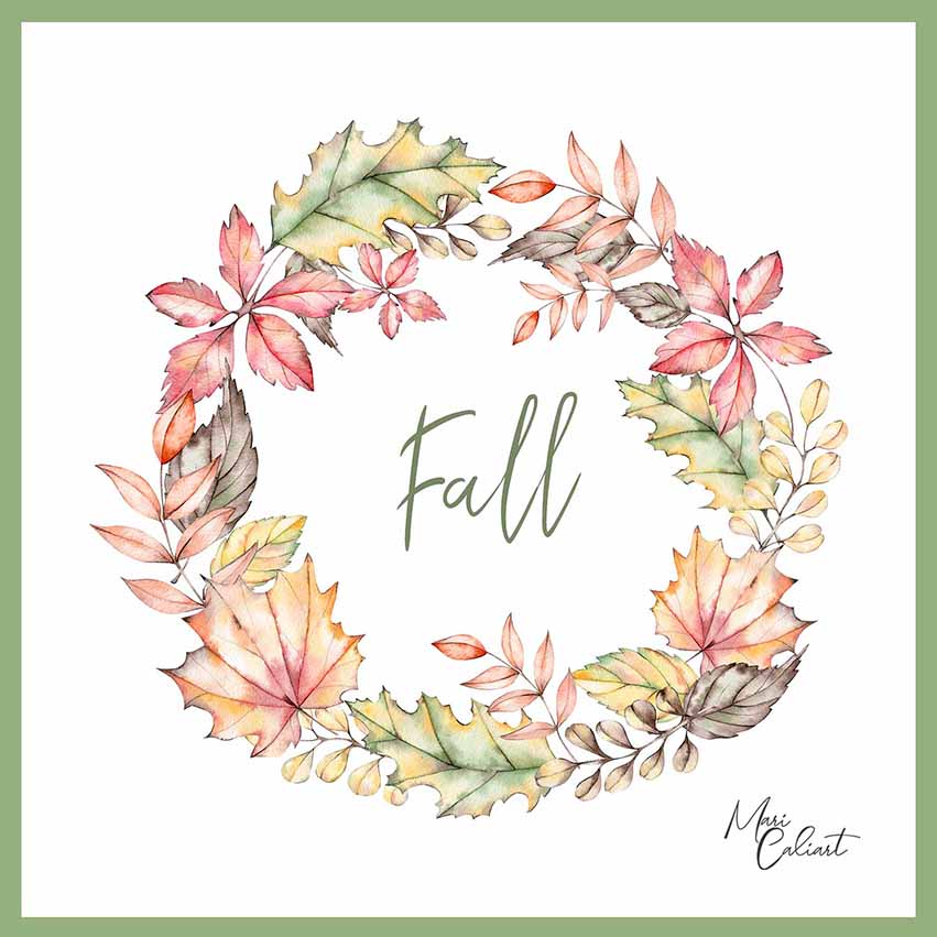 MC – Pumpkins and Leaves Collection – 1107a © Mari Caliart