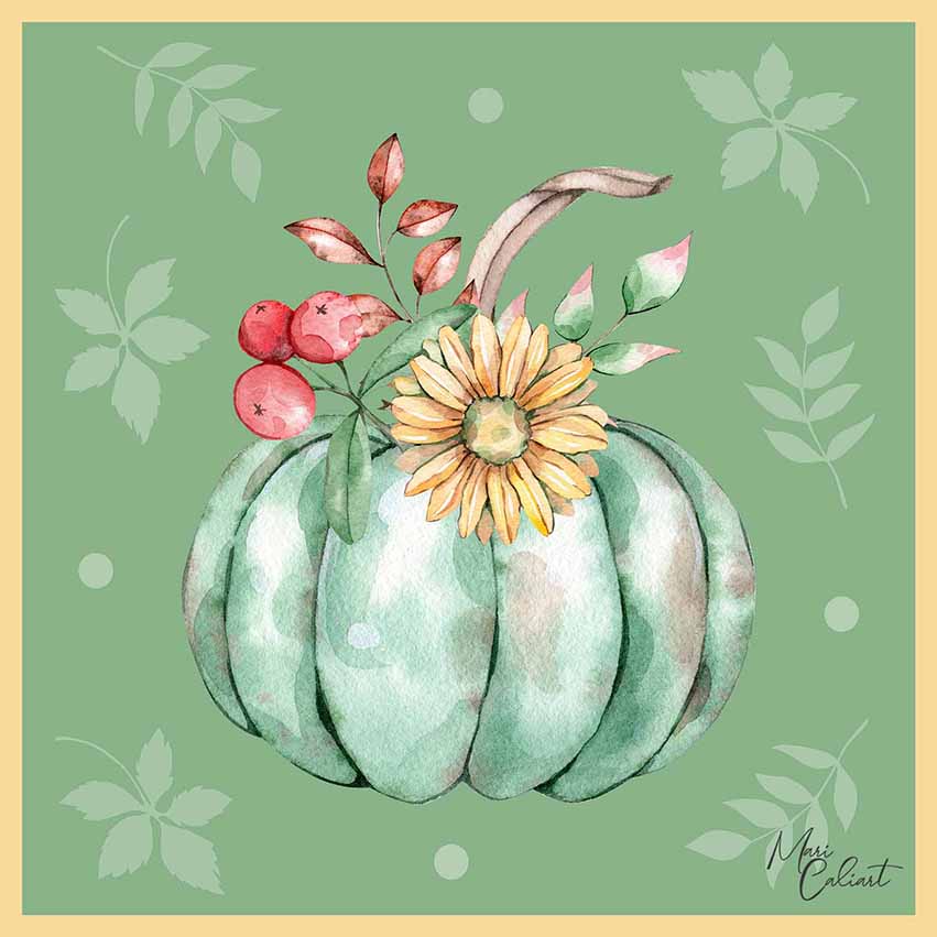 MC – Pumpkins and Leaves Collection – 1109b © Mari Caliart