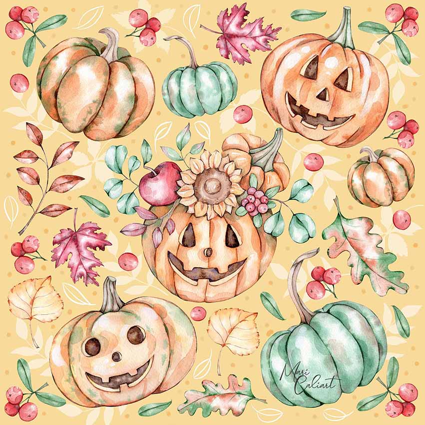 MC – Pumpkins and Leaves Collection – 1111 © Mari Caliart