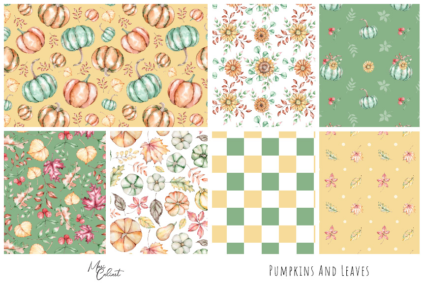 MC – Pumpkins and Leaves Collection © Mari Caliart