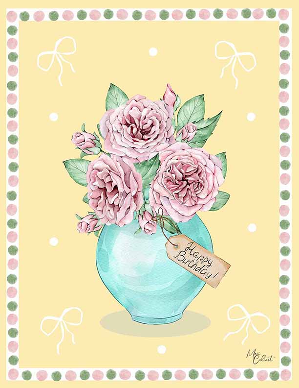 MC – Sweet Bloom Birthday Collection – 2301c © Mari Caliart