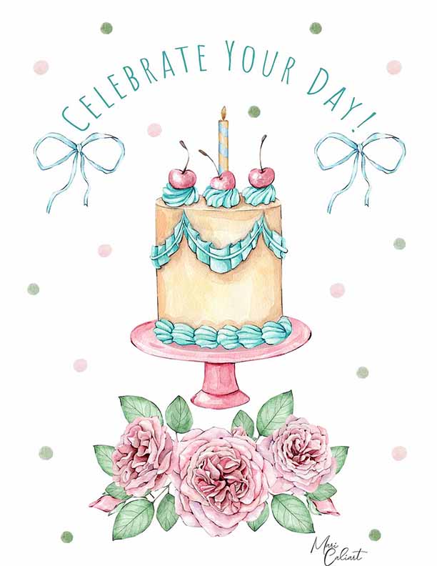MC – Sweet Bloom Birthday Collection – 2302a © Mari Caliart