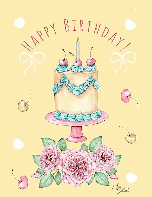 MC – Sweet Bloom Birthday Collection – 2302b © Mari Caliart