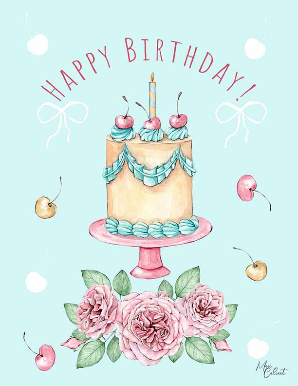 MC – Sweet Bloom Birthday Collection – 2302c © Mari Caliart