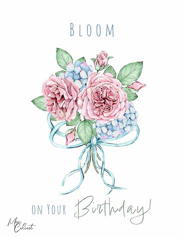 MC – Sweet Bloom Birthday Collection – 2304a © Mari Caliart
