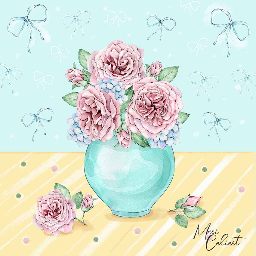 MC – Sweet Bloom Birthday Collection – 2307a © Mari Caliart