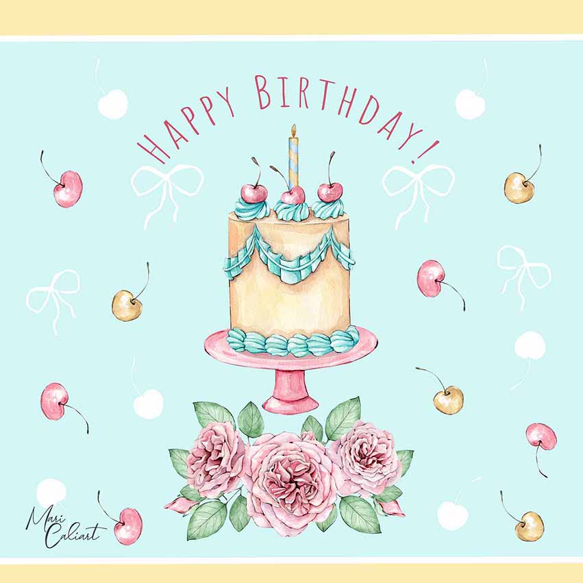 MC – Sweet Bloom Birthday Collection – 2315a © Mari Caliart