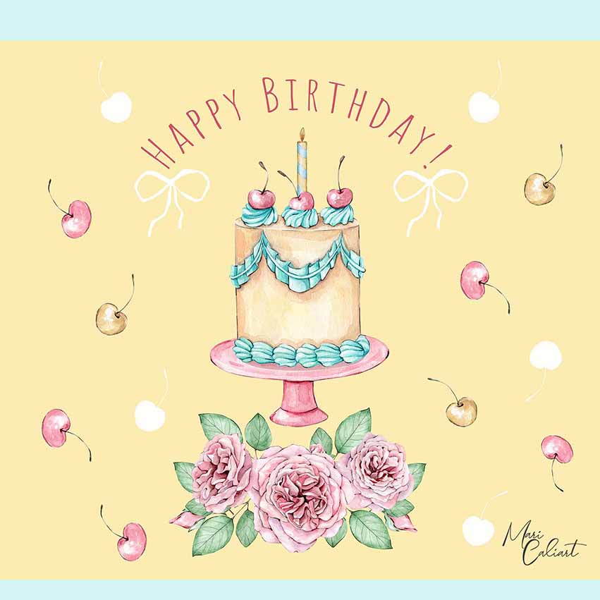 MC – Sweet Bloom Birthday Collection – 2315b © Mari Caliart
