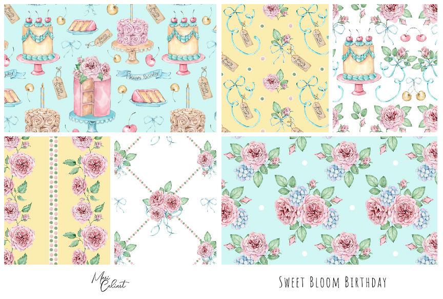 MC – Sweet Bloom Birthday Collection © Mari Caliart