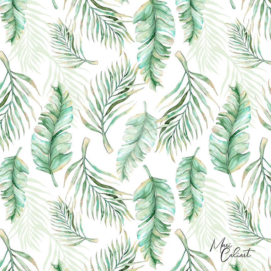 MC – Tropical Leaves Collection – 2405as © Mari Caliart