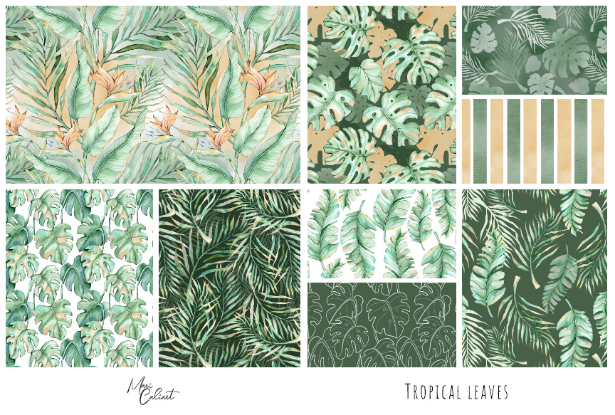 MC – Tropical Leaves Collection © Mari Caliart